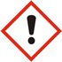 GHS07: thick exclamation mark symbol